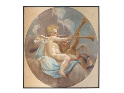 Frescos de ángeles, originarios de la iglesia de San Agustín de Vittorio Maria Bigari