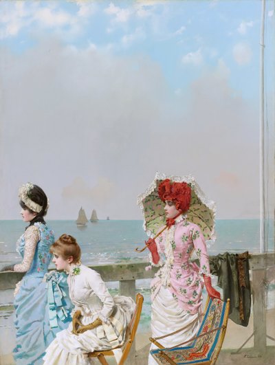 Mediodía en el mar de Vittorio Matteo Corcos