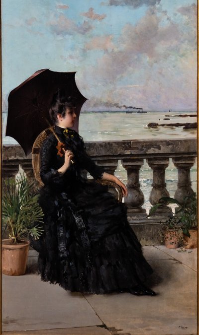 En la terraza Mascagni de Vittorio Matteo Corcos