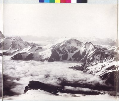 Radiografía panorámica desde el pico del monte Elbrus de Vittorio Sella