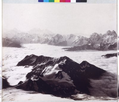 Radiografía panorámica desde el pico del monte Elbrus de Vittorio Sella
