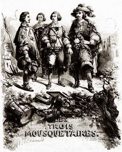 Portada de "Los tres mosqueteros" de Vivant (after) Beauce