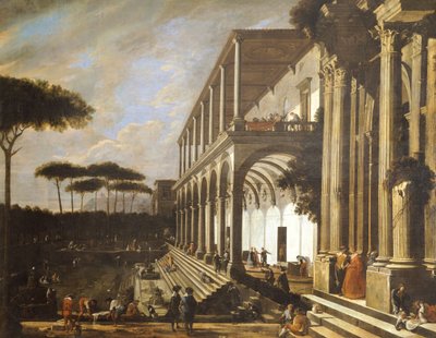 Banquete en la Villa de Poggioreale de Viviano Codazzi