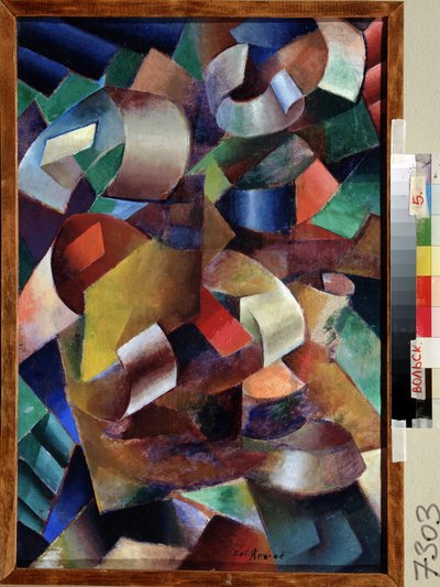 Composición en color, finales de 1910 (óleo sobre lienzo) de Vladimir Davidovich Baranov Rossine