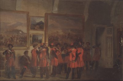 Guardia del Zar de Cosacos en el Palacio de Invierno de Vladimir Dmitrievich Sverchkov