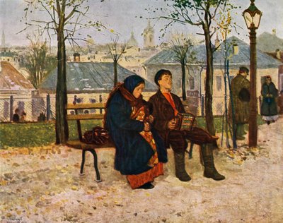 En el bulevar de Vladimir Egorovic Makovsky