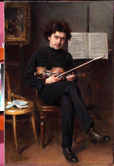 Retrato del violinista y compositor Jan Kubelik (1880-1940) de Vladimir Egorovic Makovsky