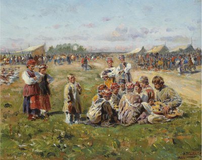 La Feria del Pueblo, 1882 de Vladimir Egorovic Makovsky