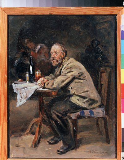 un bebedor Pintura de Vladimir Yegorovich Makovsky (Makovsky, Makovskij) (1846-1920), óleo sobre lienzo, arte ruso del siglo XIX. Museo Estatal de Arte, Yaroslavl (Rusia) de Vladimir Egorovic Makovsky
