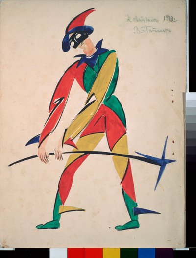 Harlequin, Design for a Fancy Dres) de Vladimir Evgrafovich Tatlin