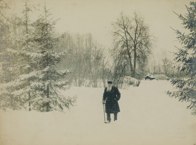 El conde Lev Nikolayevich Tolstoy caminando de Vladimir Grigorievich Chertkov