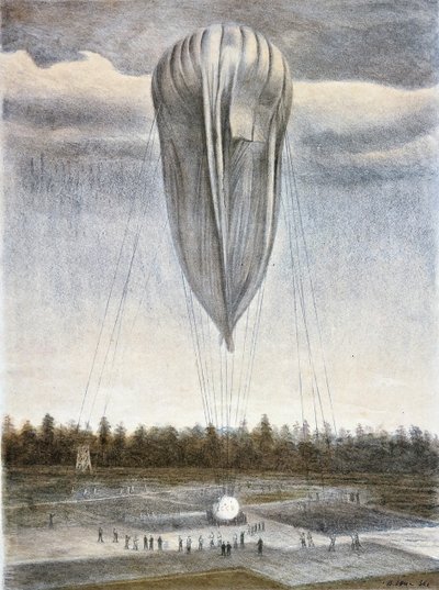 El globo estratosférico, 1935 de Vladimir Grigoryevich Yung