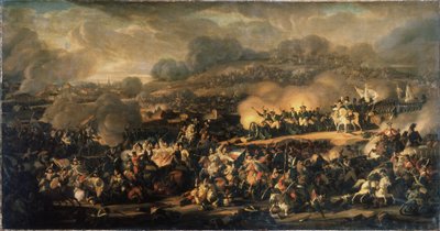La Batalla de las Naciones de Leipzig en octubre de 1813. También llamada batalla de Leipzig, fue la mayor derrota sufrida por el Gran Ejército de Napoleón (1769-1821). Pintura de Vladimir I de Vladimir Ivanovich Moshkov