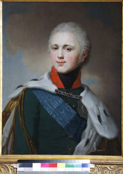 Retrato del Emperador Alejandro I (1777-1825) de Vladimir Lukich Borovikovsky