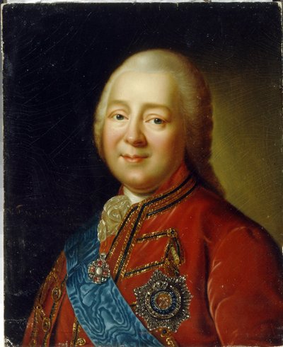 Retrato del General Conde Nikita Ivanovich Panin (1718-1783). (Retrato del General Conde N. I. Panin). Pintura de Vladimir Lukich Borovikovsky (o Borovikovski) (1757-1825), óleo sobre cartón, finales del siglo XVIII, arte ruso. Museo Estatal de Arte de Kir de Vladimir Lukich Borovikovsky