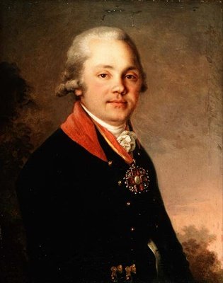 Retrato de Alexander Dmitrievich Arseniev (1766-1823) de Vladimir Lukich Borovikovsky