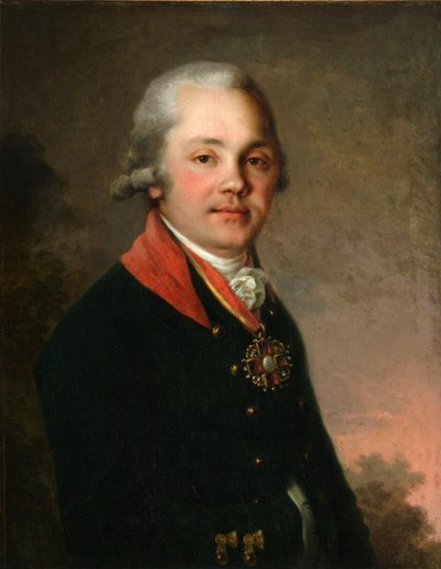 Retrato de Alexander Dmitriyevich Arsenyev de Vladimir Lukich Borovikovsky