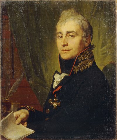 Retrato de Alexander Fedoseyevich Bestuzhev, 1761-1810, 1806 de Vladimir Lukich Borovikovsky