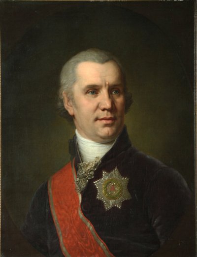 Retrato de Alexei Cyprian Rokosowski, antes de 1804 de Vladimir Lukich Borovikovsky