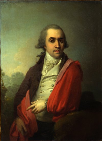Retrato de Ardalion Alexandrovich Torsukov, 1795 de Vladimir Lukich Borovikovsky
