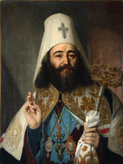 Retrato del Catolicós-Patriarca de toda Georgia Anton II, 1788-1811, 1811 de Vladimir Lukich Borovikovsky