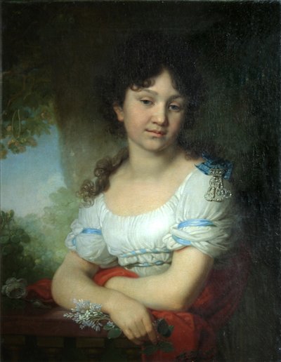 Retrato de la condesa Maria Alexeyevna Orlova-Denisova de Vladimir Lukich Borovikovsky