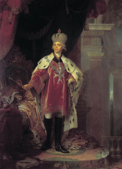 Retrato de Pablo I, 1800 de Vladimir Lukich Borovikovsky