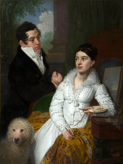 Retrato de la princesa Alexandra y el príncipe Aleksey Lobanov-Rostovsky, 1814 de Vladimir Lukich Borovikovsky