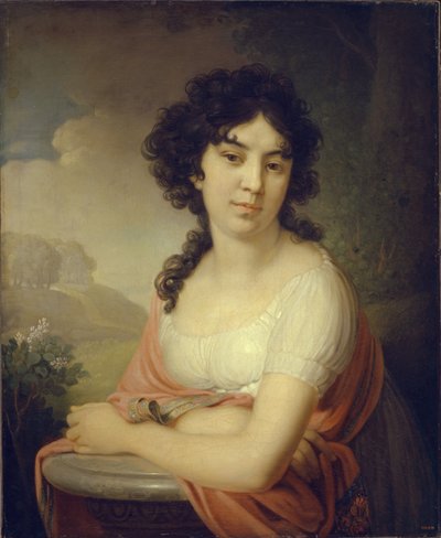 Retrato de la princesa Anna Petrovna Gagarina, 1801 de Vladimir Lukich Borovikovsky