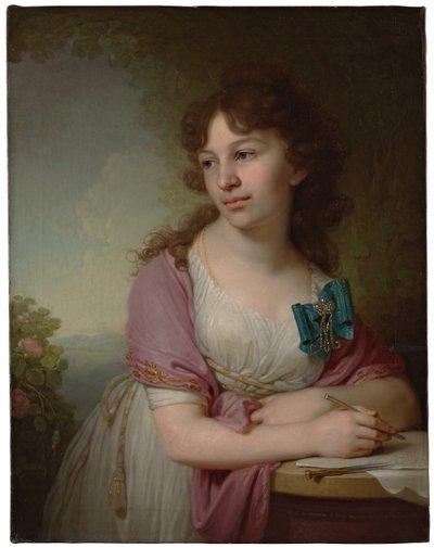 Retrato de la Princesa Yekaterina Alexeyevna Dolgorukova 1781-1860, nacida Condesa Vasilyeva, 1798 de Vladimir Lukich Borovikovsky