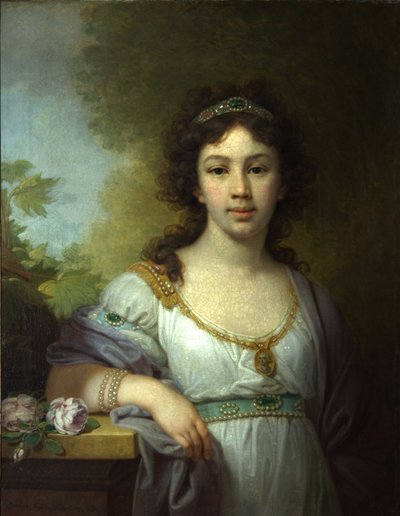 Retrato de Varvara Shidlovskaya, 1798 de Vladimir Lukich Borovikovsky