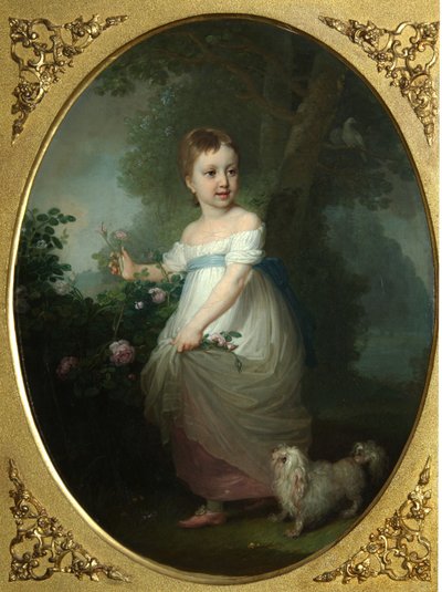 Retrato de Yelena Naryshkina de niña, principios de 1790s de Vladimir Lukich Borovikovsky