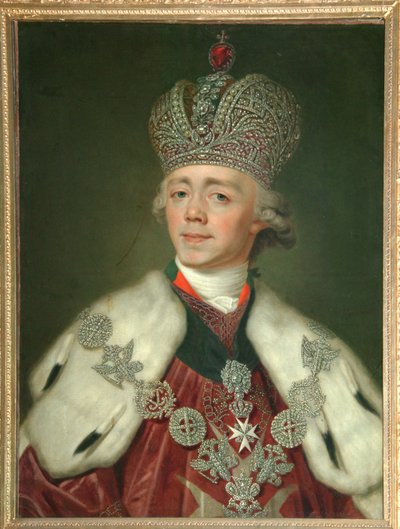 Retrato del Emperador Pablo I de Rusia 1754-1801, 1799-1800 de Vladimir Lukich Borovikovsky