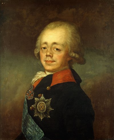 Retrato del Gran Duque Pablo Petrovich de Vladimir Lukich Borovikovsky