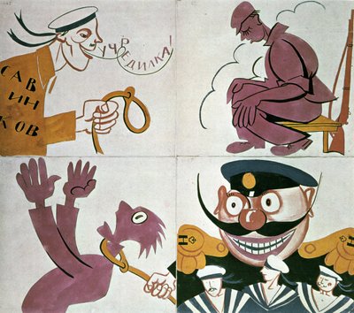 Caricatura contra la Asamblea Constituyente de Vladimir Mayakovsky