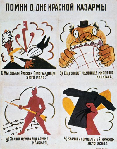 Recuerda el día del Ejército Rojo, Okna Rosta, 1920 de Vladimir Mayakovsky