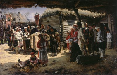 Una oración de Pascua, 1887-1888 de Vladimir Yegorovich Makovsky