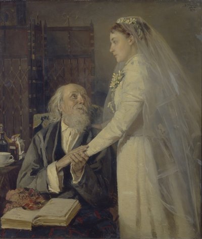 Antes de la boda. Despedida, 1894 de Vladimir Yegorovich Makovsky