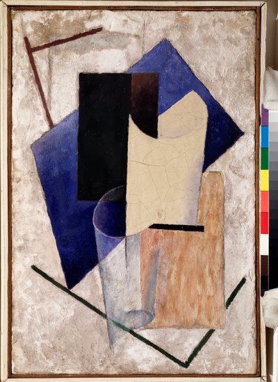 Nature morte (Naturaleza muerta), c.1920 (óleo sobre madera) de Vladislav Maximilianovich Strzheminsky