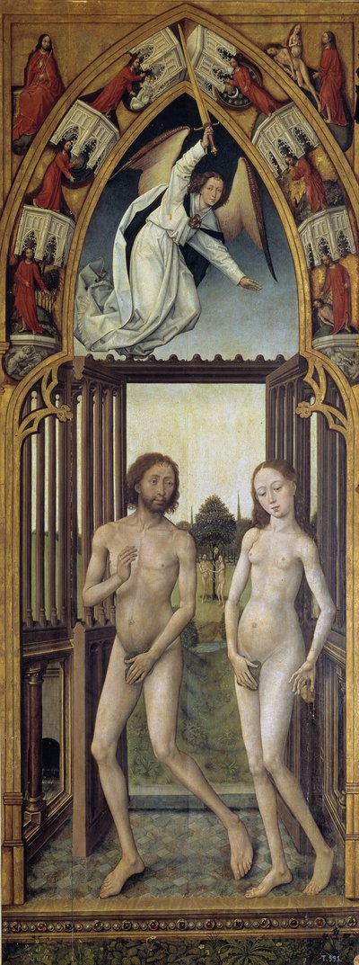 Tríptico de la redención: Expulsión del Paraíso de Vrancke van der Stockt