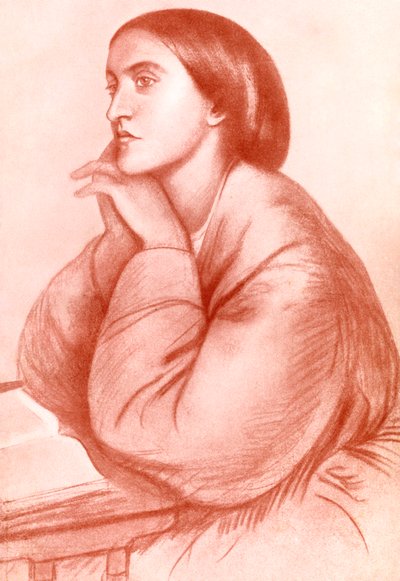 Christina Georgina Rossetti, poeta inglesa, 1912 de WA Mansell