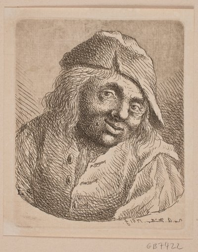 Retrato de un campesino de W.A. Müller