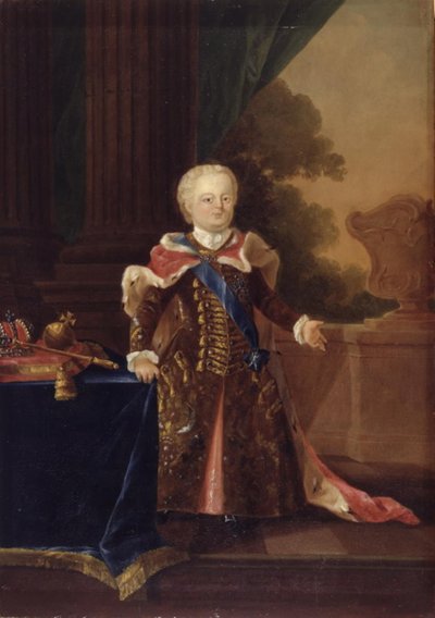Iván III o Iván VI Antónovich. Retrato de cuerpo entero de W.A. Müller