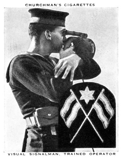 Señalero visual, operador entrenado, 1937. de WA and AC Churchman
