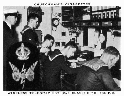 Telegrafista inalámbrico, 2ª clase, C.P.O y P.O, 1937 de WA and AC Churchman