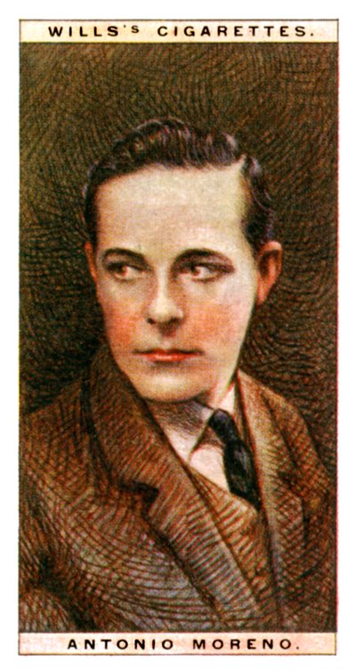 Antonio Moreno 1887-1967, actor español, 1928 de WD and HO Wills