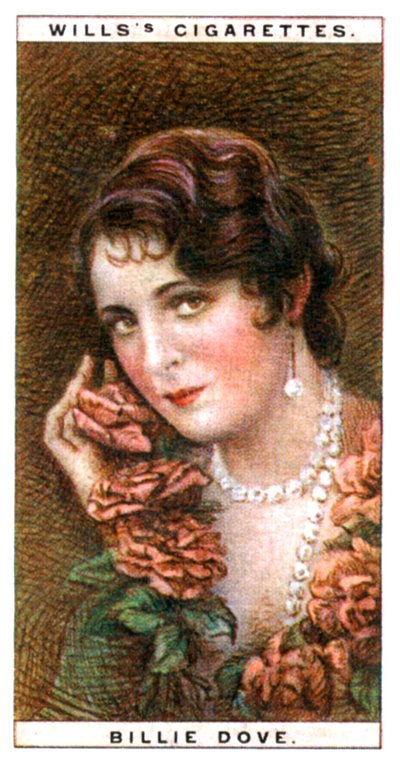Billie Dove 1903-1997, actriz americana, 1928 de WD and HO Wills