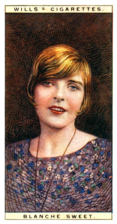 Blanche Sweet 1896-1986, actriz estadounidense, 1928 de WD and HO Wills