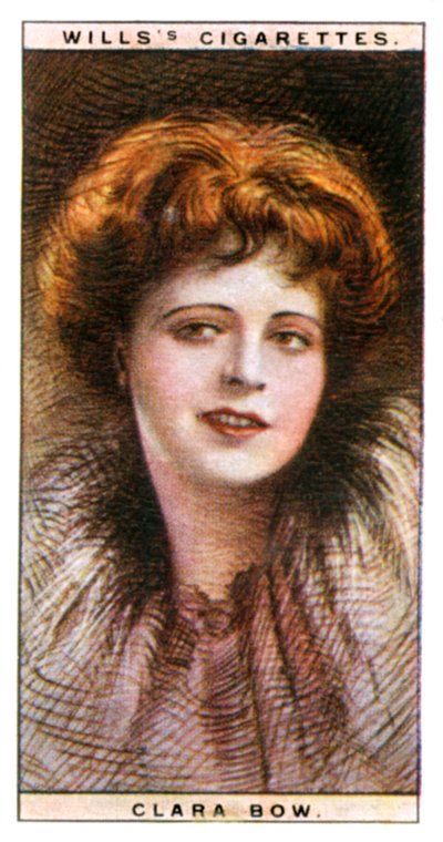 Clara Bow 1905-1965, actriz y símbolo sexual estadounidense, 1928 de WD and HO Wills