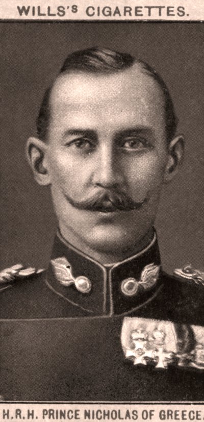 S.A.R. Príncipe Nicolás de Grecia, 1908 de WD and HO Wills